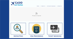 Desktop Screenshot of casioairtravels.com